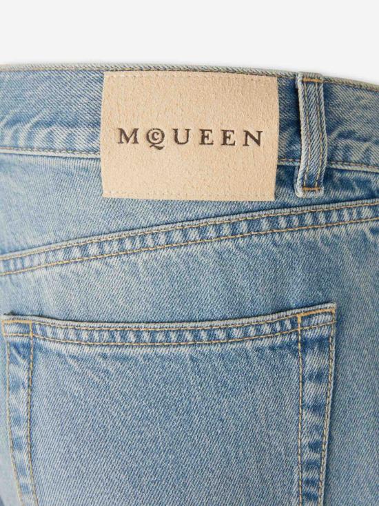 26SS 알렉산더 맥퀸 데님 팬츠 845485QYABU 4211BLUE WASHED DENIM BLUE - ALEXANDER MCQUEEN