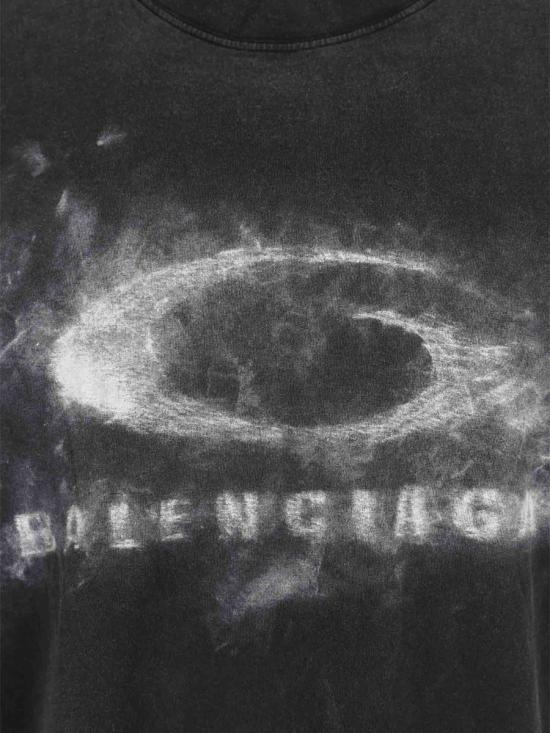 26SS 발렌시아가 긴팔 셔츠 764235TTVN5 9034WASHED BLACK Black - BALENCIAGA