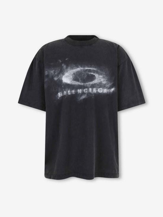 26SS 발렌시아가 긴팔 셔츠 764235TTVN5 9034WASHED BLACK Black