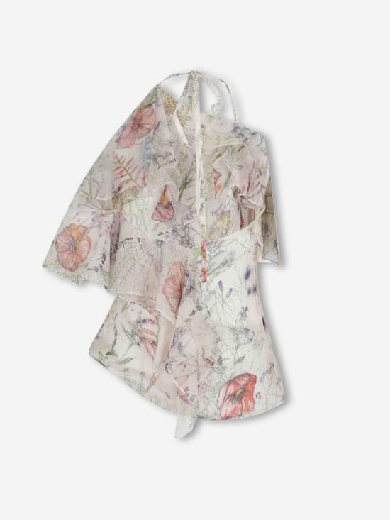 26SS 알렉산더 맥퀸 블라우스 858351QCAMO 9015IVORY Multicolor - ALEXANDER MCQUEEN