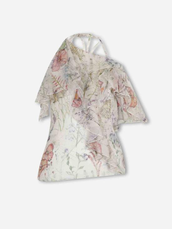 26SS 알렉산더 맥퀸 블라우스 858351QCAMO 9015IVORY Multicolor