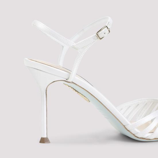 26SS 아쿠아주라 샌들 HDMMIDBR SAT FFF WHITE - AQUAZZURA