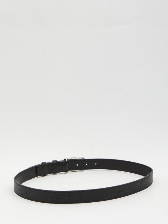 26SS 셀린느 가죽 벨트 45BIE3AUY BLACK - CELINE