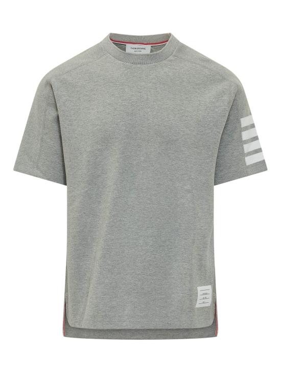 26SS 톰브라운 코튼 4바 숏 슬리브 티 MJS246A07323 055 LT GREY