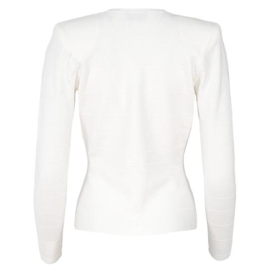 26SS 엘리자베타프랜치 스웨터 MK78S61E2 AQ6 Avorio cuoio - ELISABETTA FRANCHI