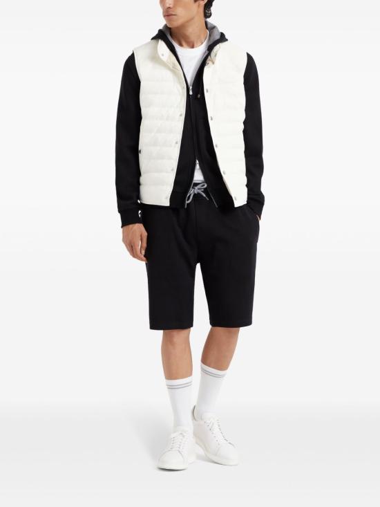 26SS 브루넬로 쿠치넬리 숏팬츠 MM8313242G C101 Black - BRUNELLO CUCINELLI