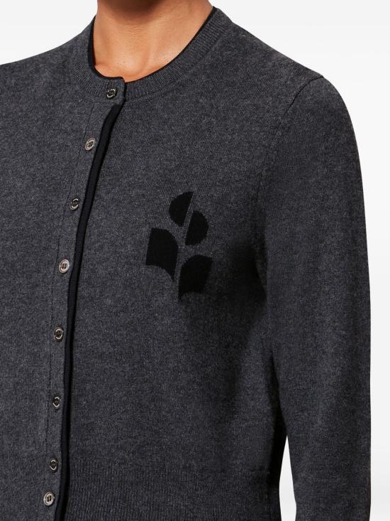 26SS 이자벨마랑에뚜왈 가디건 CA0163FA D1L16E ANBK Grey - ISABEL MARANT ETOILE