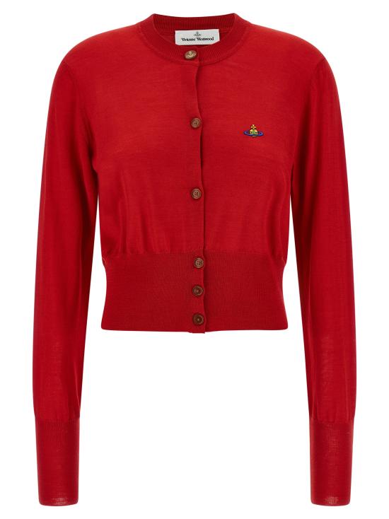 26SS 비비안웨스트우드 베아 크롭드 가디건 1803002UY001AH406 Red