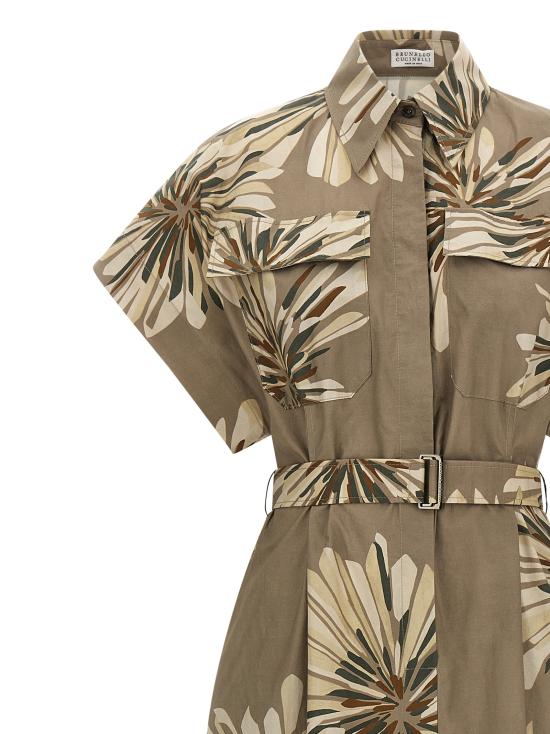 26SS 브루넬로 쿠치넬리 롱 원피스 MQ197A5475C009 Green - BRUNELLO CUCINELLI