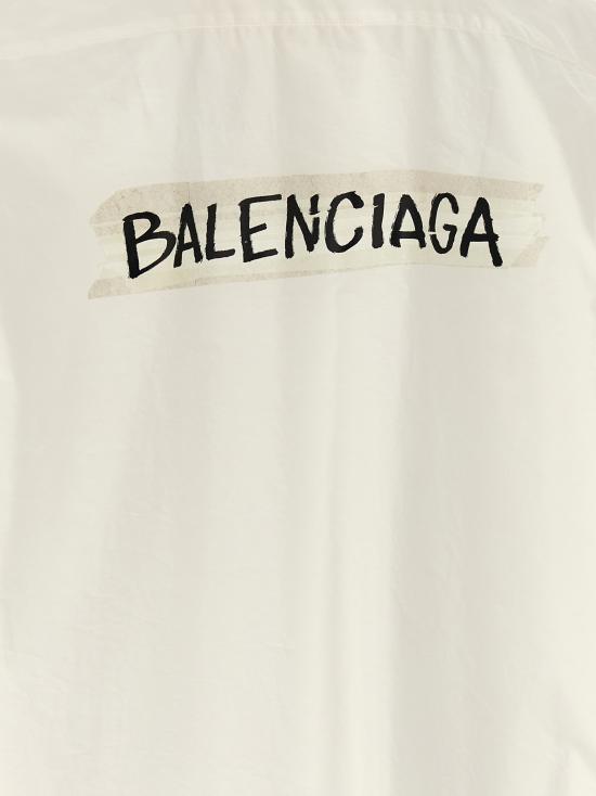 26SS 발렌시아가 긴팔 셔츠 857810TRM289000 White - BALENCIAGA