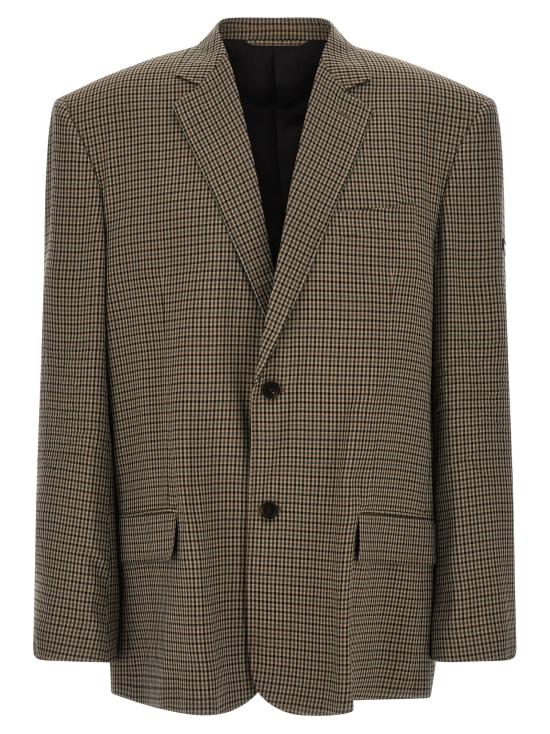 26SS 발렌시아가 수트 자켓 850763TTO382866 Brown