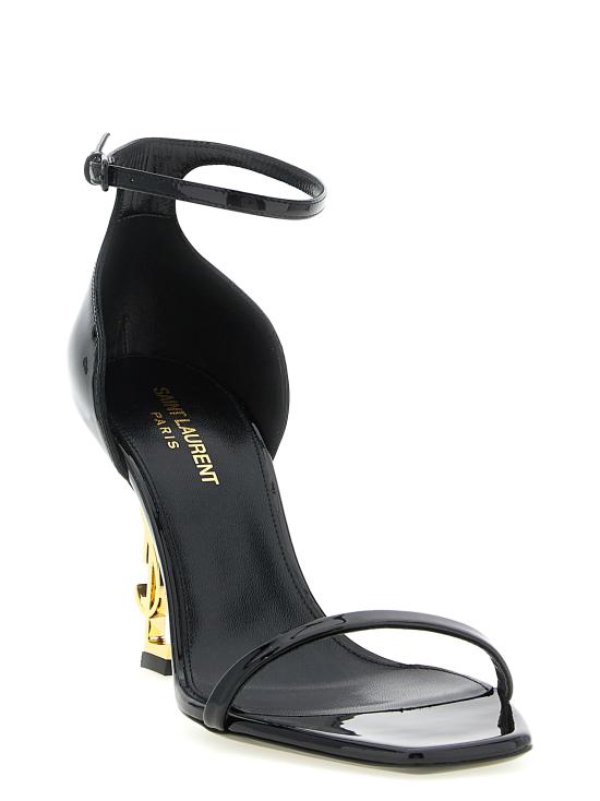 26SS 생로랑 페이턴트 레더 오피움 샌들 5576791TV1A1000 Black - SAINT LAURENT