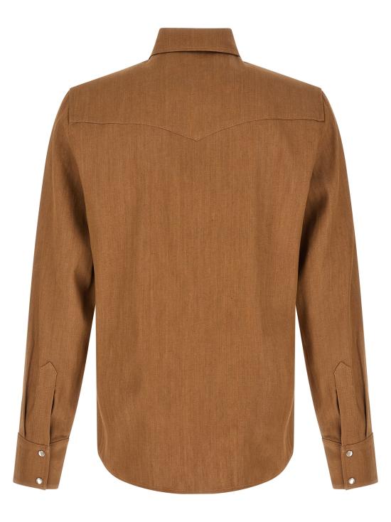 26SS 아페쎄 긴팔 셔츠 COHLYH12632CAC Brown - A.P.C.