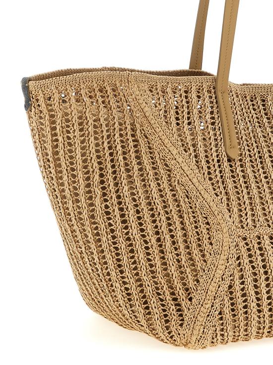 26SS 브루넬로 쿠치넬리 테크노 라피아 BC Duo 백 MB97D2571C802 Beige - BRUNELLO CUCINELLI