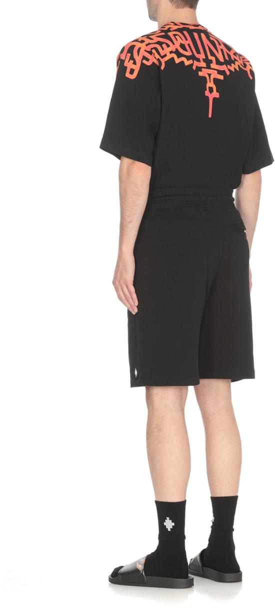  마르셀로 불론 숏팬츠 CMCI010C99FLE0011001 BLACK - MARCELO BURLON