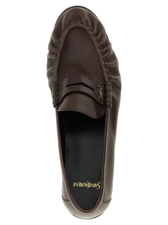 26SS 생로랑 스웨이드 로퍼 83947125VAA2128 Brown - SAINT LAURENT
