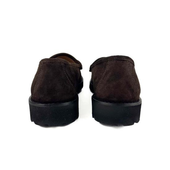  앤 매쉬번 로퍼 러그 솔  초콜릿 스웨이드 - ANN MASHBURN