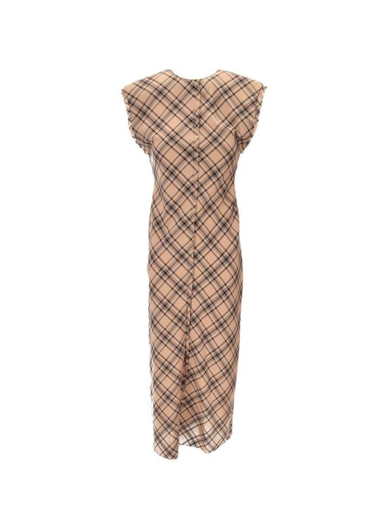 25FW 아미 미디 원피스 FDR626WO0011 288 CAMEL NOIR