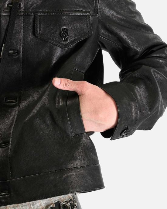  앤 드뮐미스터 자켓 Ann Demeulemeester Erbe 피티드 트러커 재킷 - ANN DEMEULEMEESTER