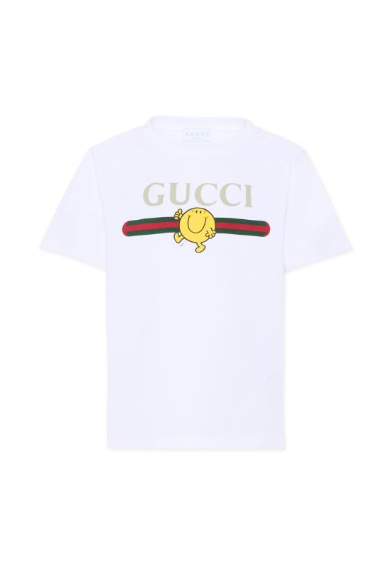 26SS [키즈] 구찌 티셔츠 575114 XJHPS 9320 WHITE