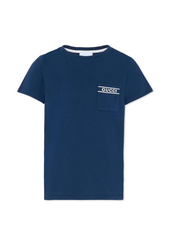 26SS [키즈] 구찌 티셔츠 849686 XJHNU 4087 BLUE