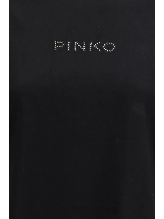 26SS 핑코 반팔 티셔츠 105526A33S Z99 Nero limousine - PINKO