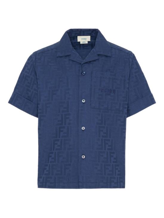 26SS [키즈] 펜디 셔츠 JMC202 AS64F1I11 Blue