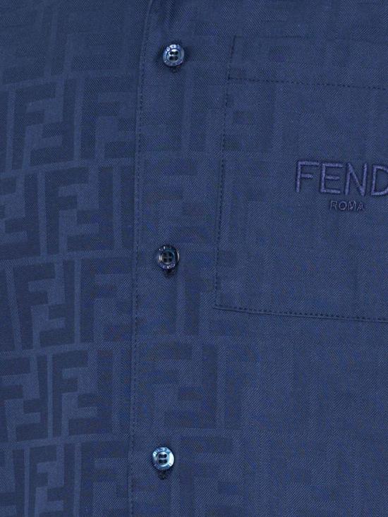 26SS [키즈] 펜디 셔츠 JMC202 AS64F1I11 Blue - FENDI