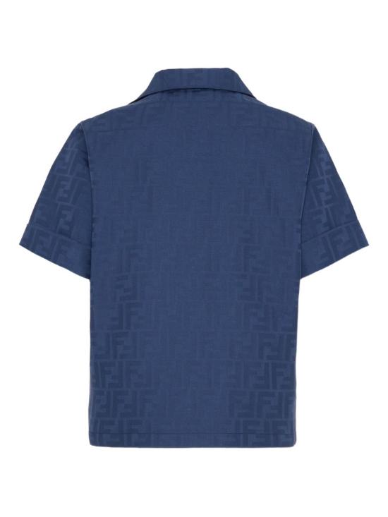 26SS [키즈] 펜디 셔츠 JMC202 AS64F1I11 Blue - FENDI