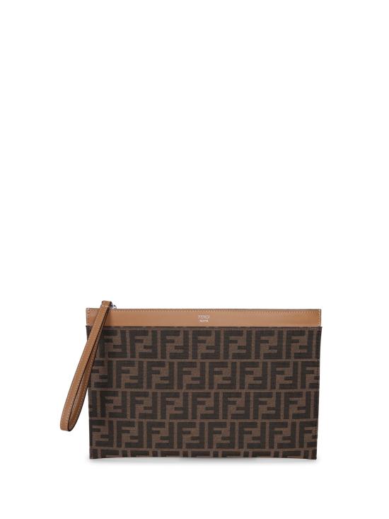 25SS 펜디 클러치/파우치 7N0134 AFBV F1HRM Brown