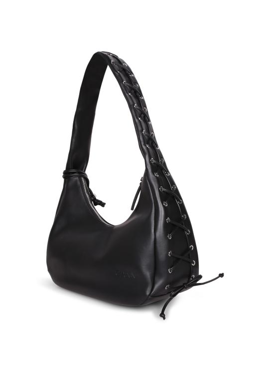 26FW 가니 미디움 레이스 호보백 A7295 099 Black - GANNI