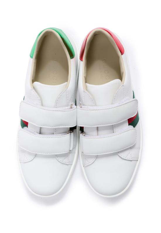 26SS [키즈] 구찌 스니커즈 455448 CPWP0 9085 WHITE - GUCCI