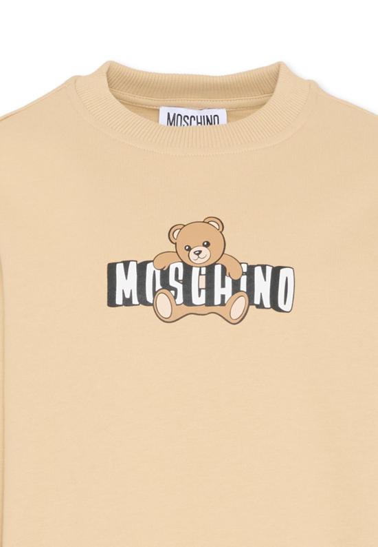 26SS [키즈] 모스키노 트레이닝 상의 HUF09U LCA19 20829 BEIGE - MOSCHINO