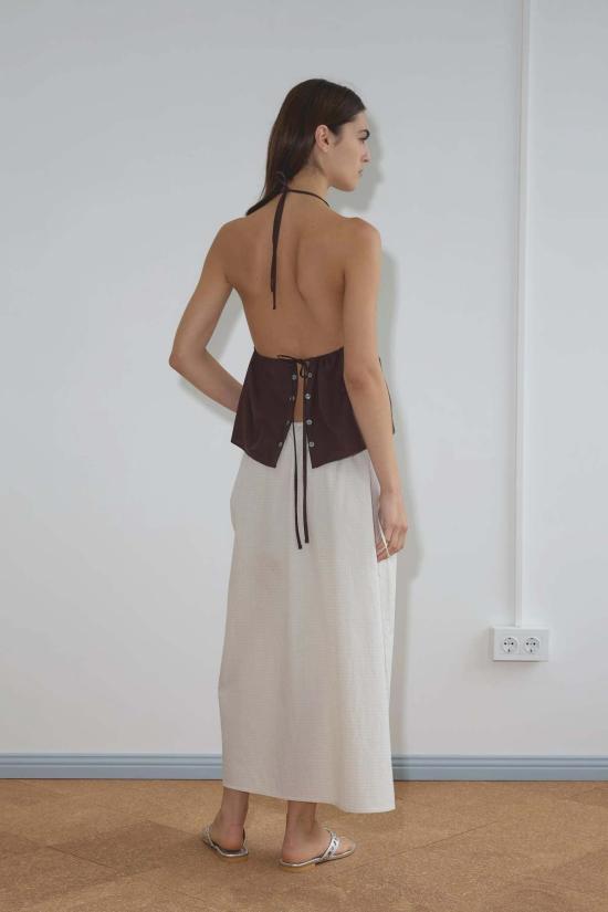  데이지 스튜디오 블라우스 Deiji Studios 버튼 홀터탑 - DEIJI STUDIO