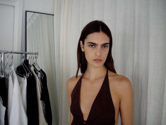  데이지 스튜디오 블라우스 Deiji Studios 버튼 홀터탑 - DEIJI STUDIO