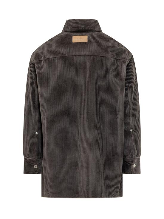 25FW 아미 긴팔 셔츠 H25USH793CO0131 020H25 ANTHRACITE - AMI