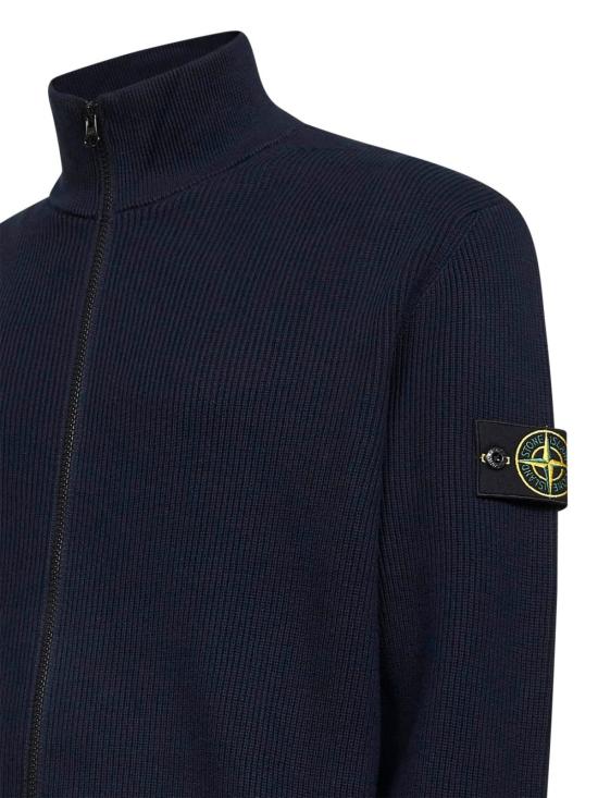 26SS 스톤 아일랜드 집업 니트 L1S155100126S00D8 V0020 Blue - STONE ISLAND