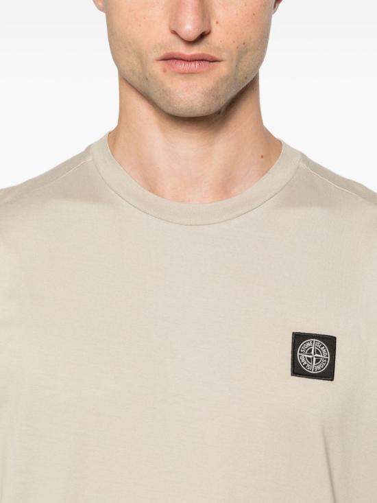 26SS 스톤 아일랜드 반팔 티셔츠 L1S152100027S0013 V009A Beige - STONE ISLAND