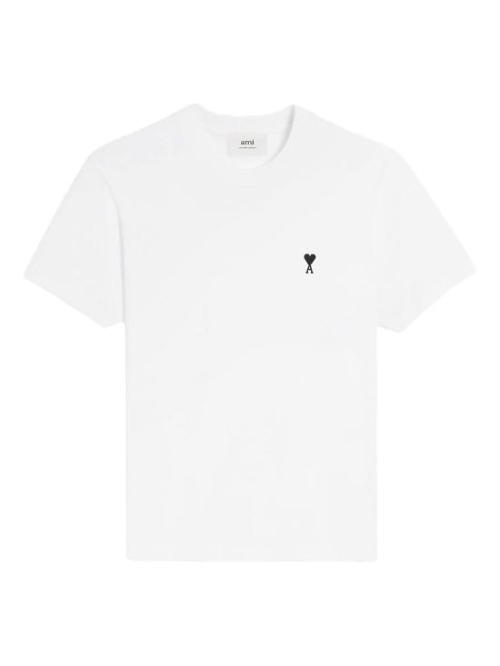 26SS 아미 스몰 하트 로고 라이트 코튼 저지 티셔츠 HTS346 724100 WHITE - AMI