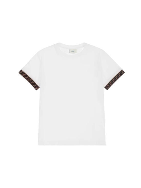 26SS [키즈] 펜디 티셔츠 JUI018 7AJF0TU9 White