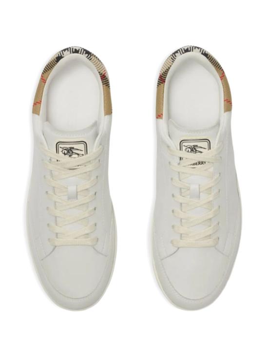 26SS 버버리 레더 세트 스니커즈 8118850 A1464 White - BURBERRY