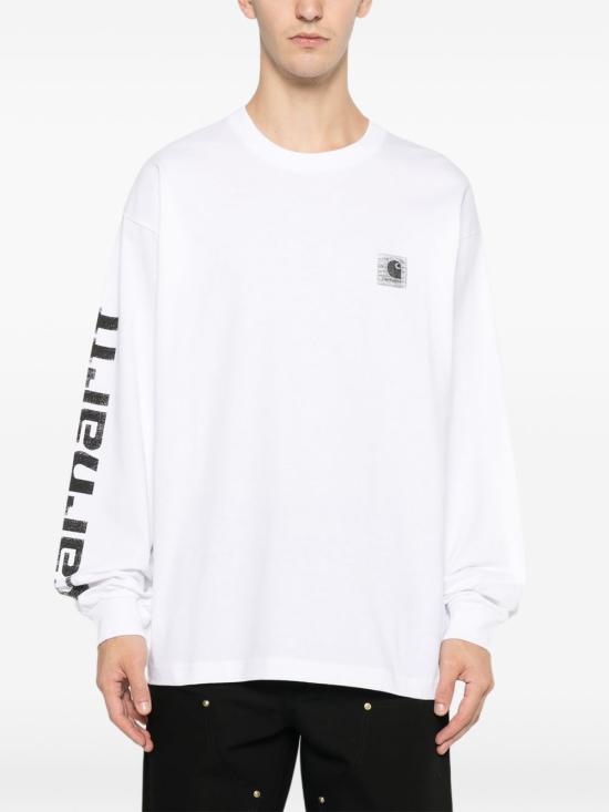 26SS 칼하트 WIP 긴팔 티셔츠 I036002 02XX White - CARHARTT WIP