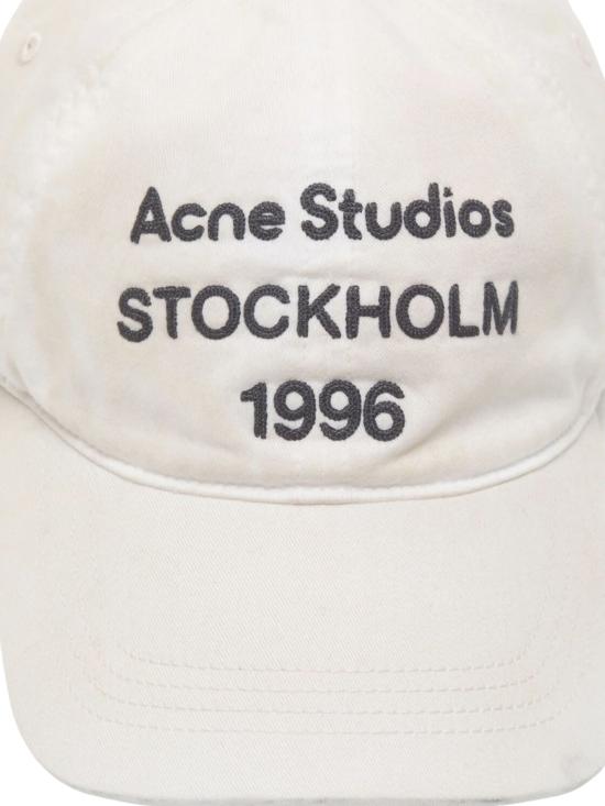 26SS 아크네 스튜디오 볼캡 C40434 HATS000357DC6 White - ACNE STUDIOS