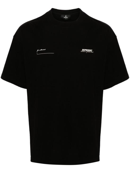 26SS 리프레젠트 반팔 티셔츠 MLM4274 001 Black