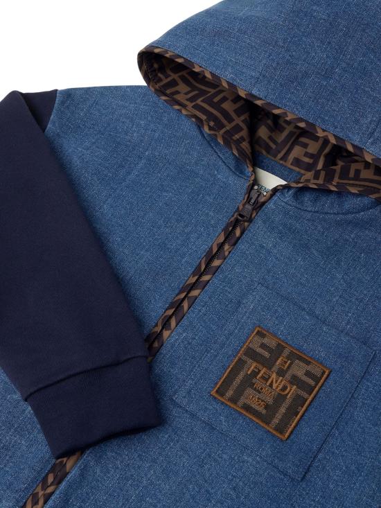 26SS [키즈] 펜디 트레이닝 상의 JMH194 5V0F0QG0 Blue - FENDI