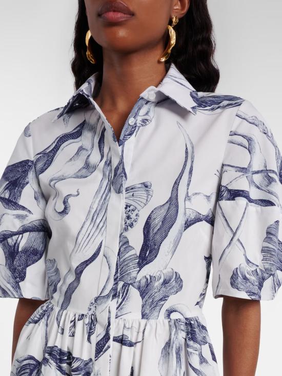 26SS 에르뎀 미디 원피스 PS26D19851069002 BOTANICALENGRAVINGIVORY White - ERDEM