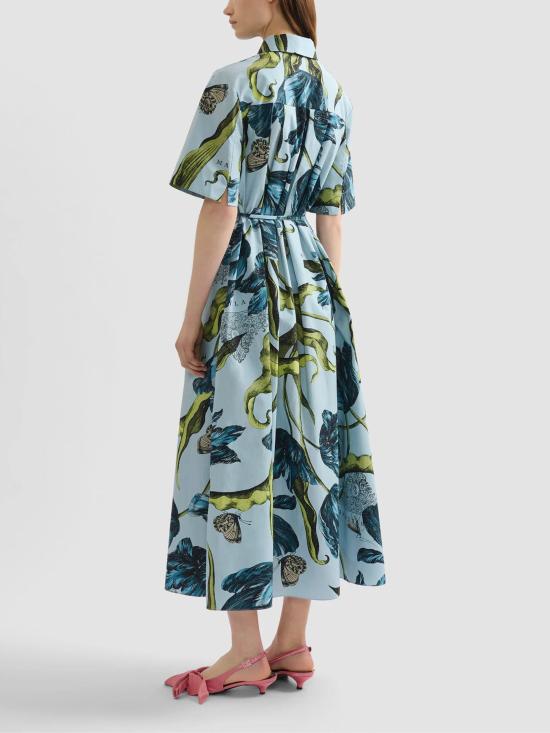 26SS 에르뎀 미디 원피스 PS26D6151074015 ETCHEDTULIPPOWDERBLUE Clear Blue - ERDEM
