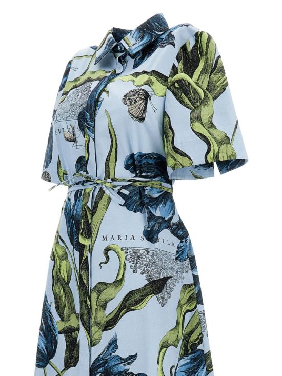 26SS 에르뎀 미디 원피스 PS26D6151074015 ETCHEDTULIPPOWDERBLUE Clear Blue - ERDEM