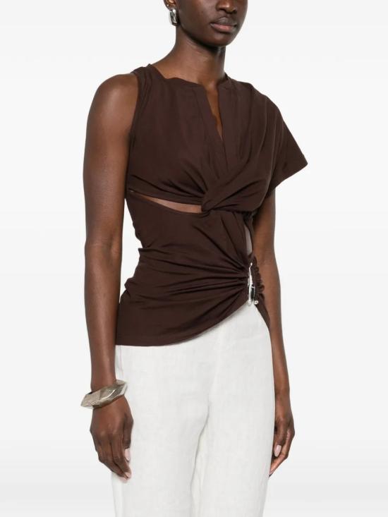 26SS 크리스토퍼에스버 민소매 티셔츠 25041417UMBER Brown - CHRISTOPHER ESBER