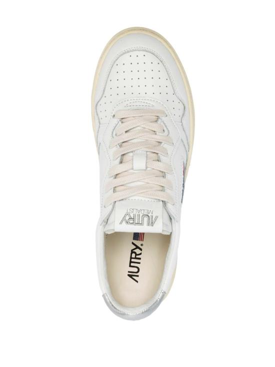 26SS 오트리 메달리스트 로우 레더 스니커즈 AULW LL05 SILVER - AUTRY